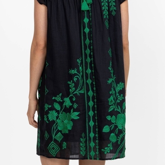 JOHNNY WAS Workshop Willow Petal Sleeve heavily embroidered Dress NWT - Picture 12 of 15
